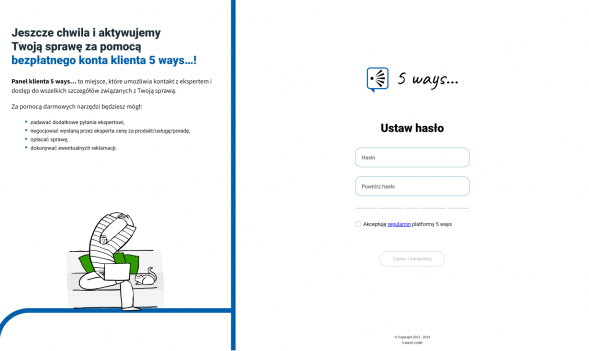 Jak aktywować sprawę w systemie 5 ways...?